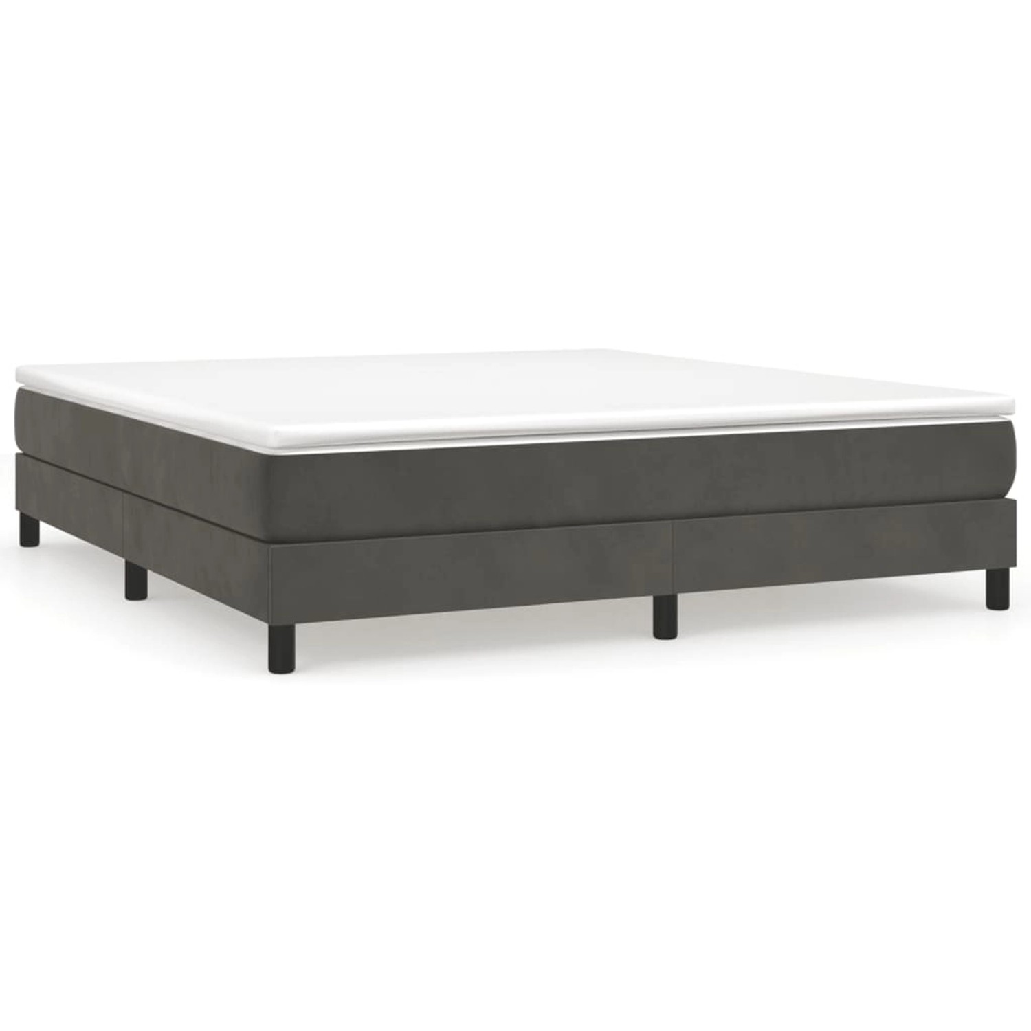 vidaXL Boxspringbett Dunkelgrau 180x200 cm Samt1368899 vidaXL Boxspringbett Dunkelgrau 180x200 cm Samt1368899 von VIDAXL