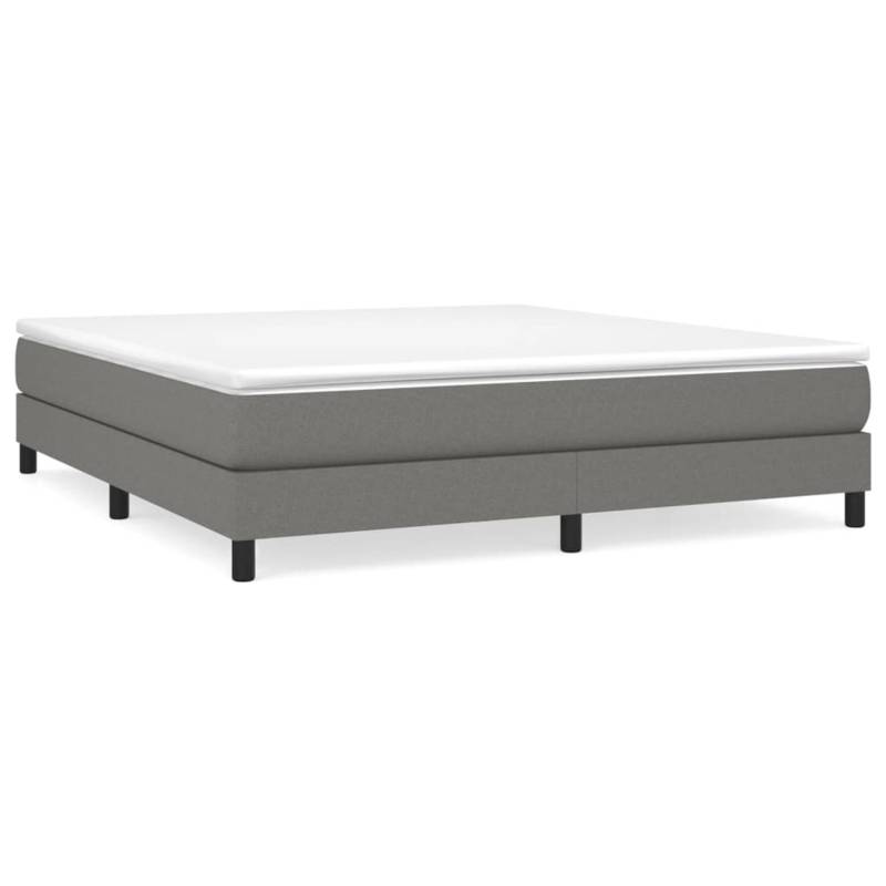 vidaXL Boxspringbett Dunkelgrau 180x200 cm Stoff1379141 von VIDAXL