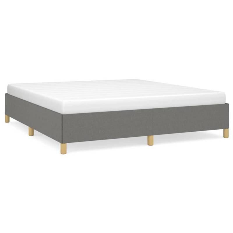 vidaXL Boxspringbett Dunkelgrau 180x200 cm Stoff1395624 von VIDAXL