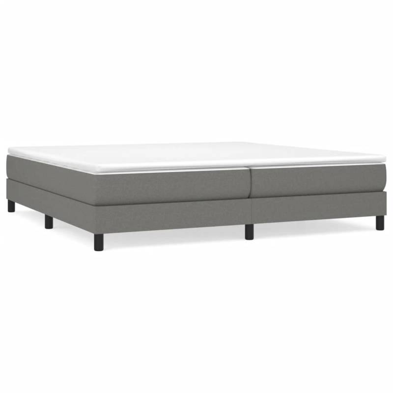 vidaXL Boxspringbett Dunkelgrau 200x200 cm Stoff1389480 von VIDAXL
