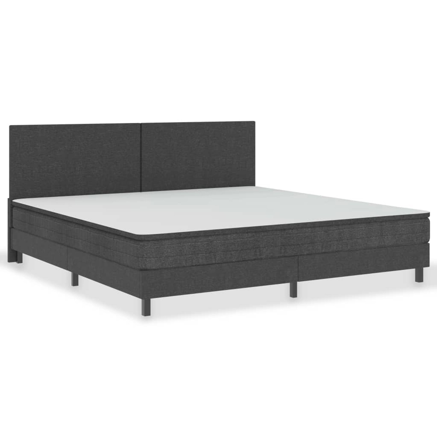 vidaXL Boxspringbett Dunkelgrau Stoff 200x200 cm627423 vidaXL Boxspringbett Dunkelgrau Stoff 200x200 cm627423 von VIDAXL