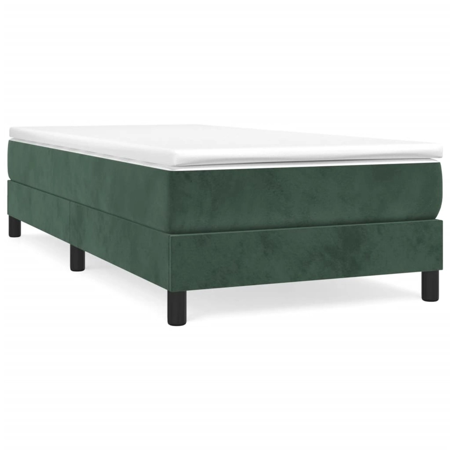 vidaXL Boxspringbett Dunkelgrün 100x200 cm Samt1394217 vidaXL Boxspringbett Dunkelgrün 100x200 cm Samt1394217 von VIDAXL