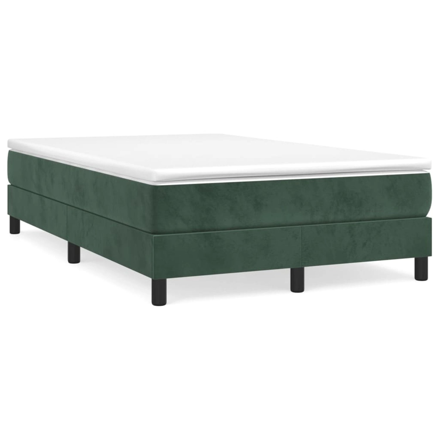 vidaXL Boxspringbett Dunkelgrün 120x200 cm Samt1377948 vidaXL Boxspringbett Dunkelgrün 120x200 cm Samt1377948 von VIDAXL