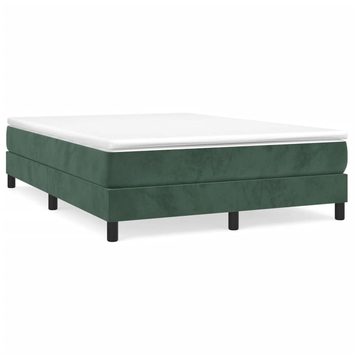 vidaXL Boxspringbett Dunkelgrün 140x190 cm Samt1346902 vidaXL Boxspringbett Dunkelgrün 140x190 cm Samt1346902 von VIDAXL