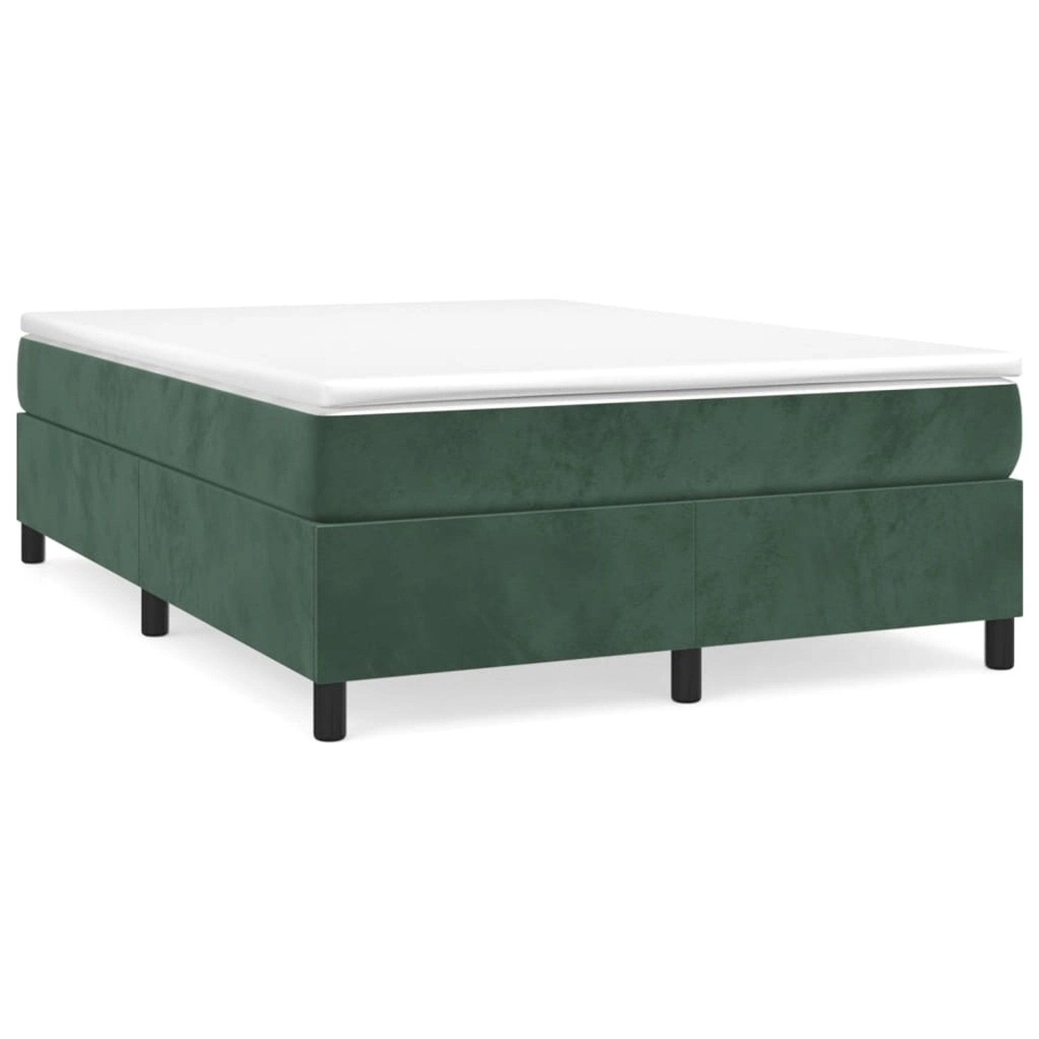 vidaXL Boxspringbett Dunkelgrün 140x190 cm Samt1366978 vidaXL Boxspringbett Dunkelgrün 140x190 cm Samt1366978 von VIDAXL