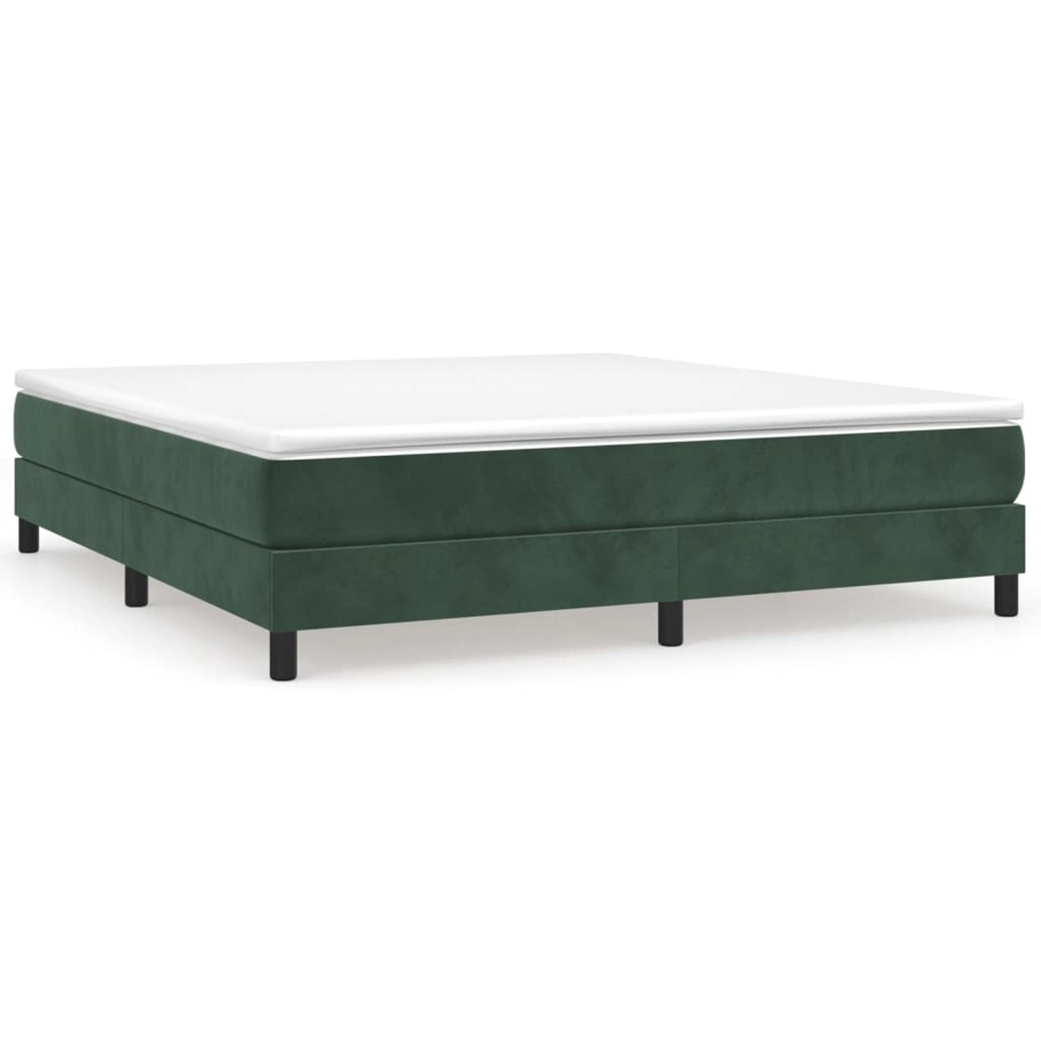 vidaXL Boxspringbett Dunkelgrün 160x200 cm Samt1359054 vidaXL Boxspringbett Dunkelgrün 160x200 cm Samt1359054 von VIDAXL