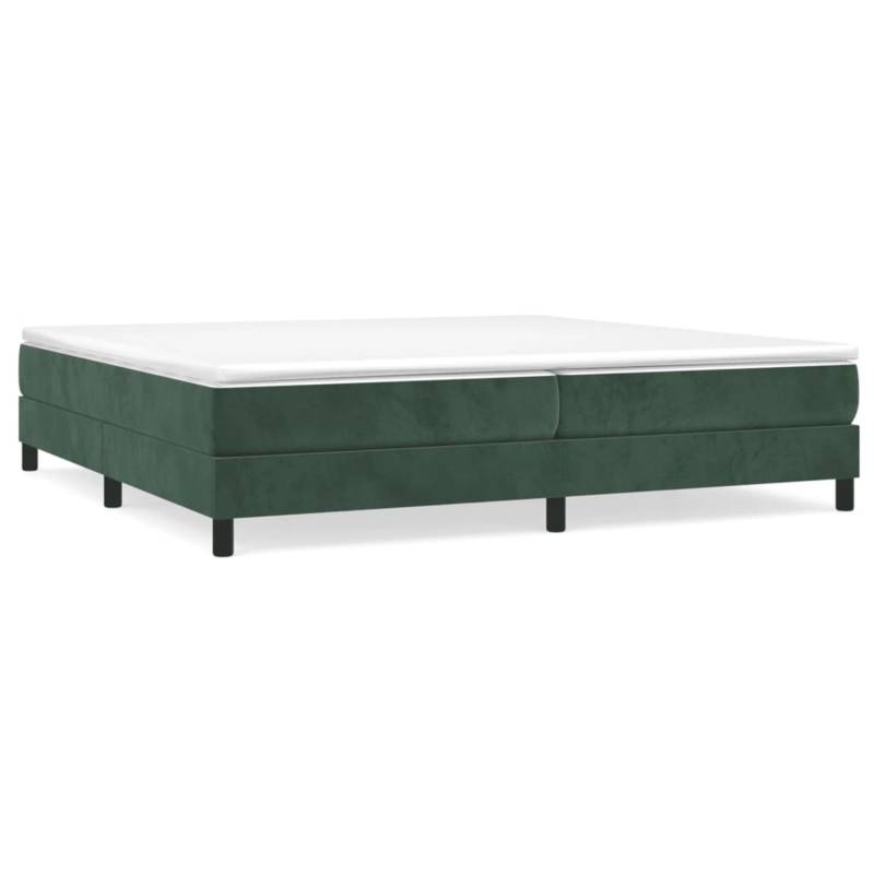 vidaXL Boxspringbett Dunkelgrün 200x200 cm Samt1347603 von VIDAXL