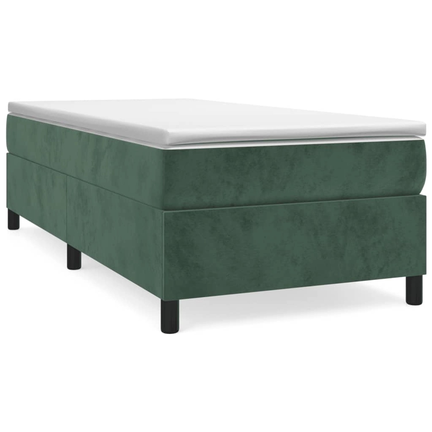 vidaXL Boxspringbett Dunkelgrün 80x200 cm Samt1359630 vidaXL Boxspringbett Dunkelgrün 80x200 cm Samt1359630 von VIDAXL