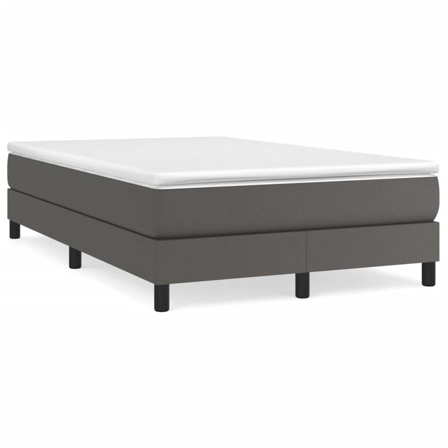 vidaXL Boxspringbett Grau 120x200 cm Kunstleder1383131 vidaXL Boxspringbett Grau 120x200 cm Kunstleder1383131 von VIDAXL