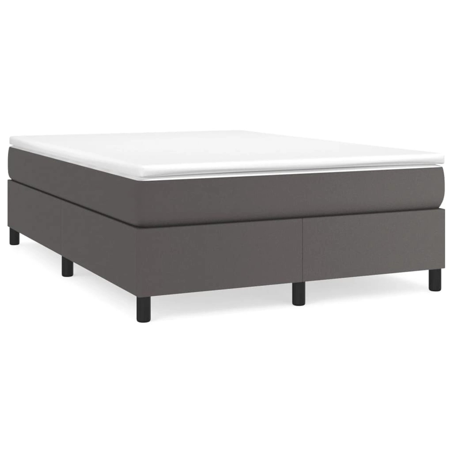 vidaXL Boxspringbett Grau 140x190 cm Kunstleder1465964 vidaXL Boxspringbett Grau 140x190 cm Kunstleder1465964 von VIDAXL
