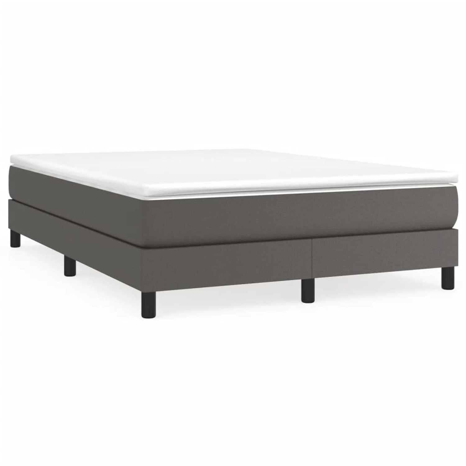 vidaXL Boxspringbett Grau 140x200 cm Kunstleder1370963 vidaXL Boxspringbett Grau 140x200 cm Kunstleder1370963 von VIDAXL