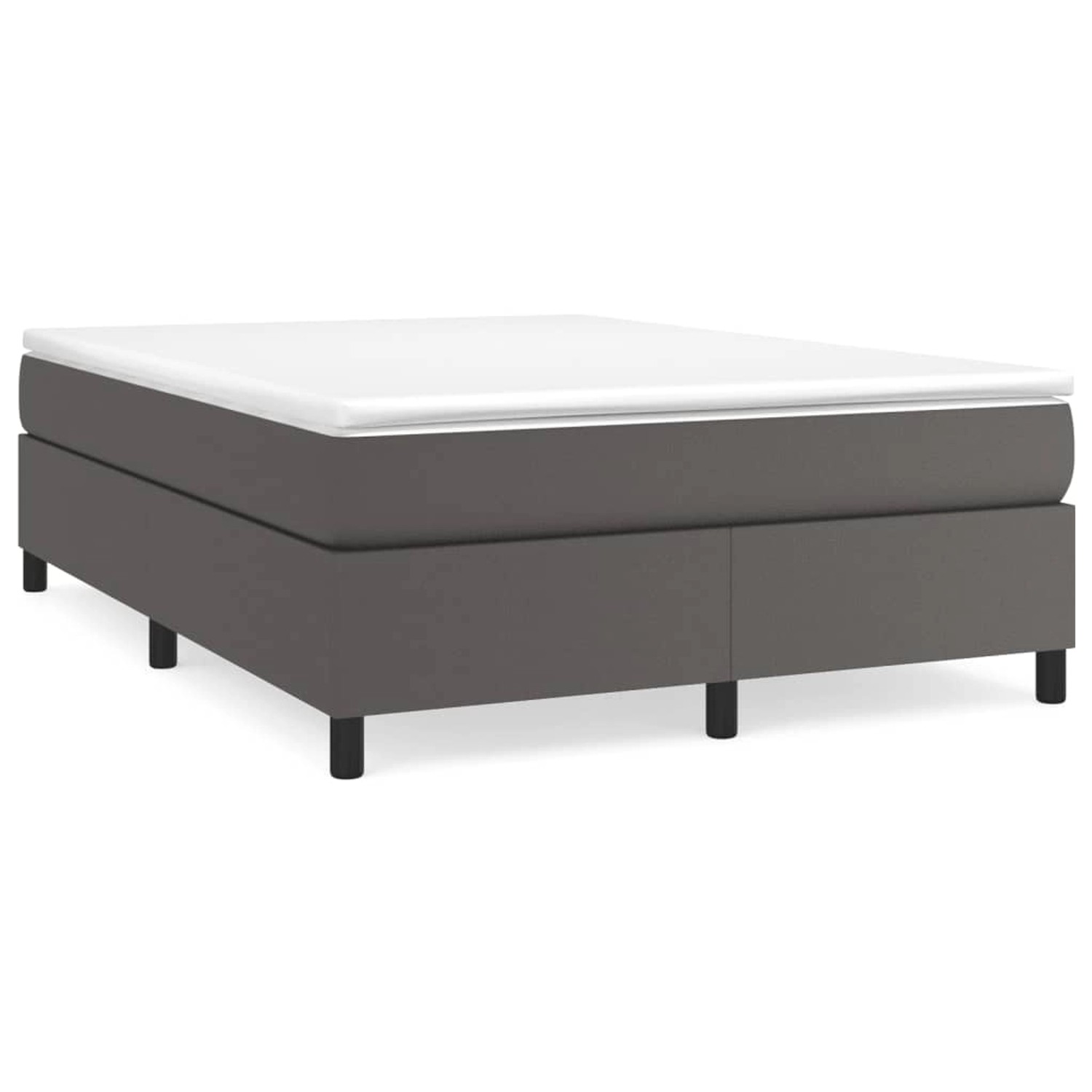 vidaXL Boxspringbett Grau 140x200 cm Kunstleder1469663 vidaXL Boxspringbett Grau 140x200 cm Kunstleder1469663 von VIDAXL