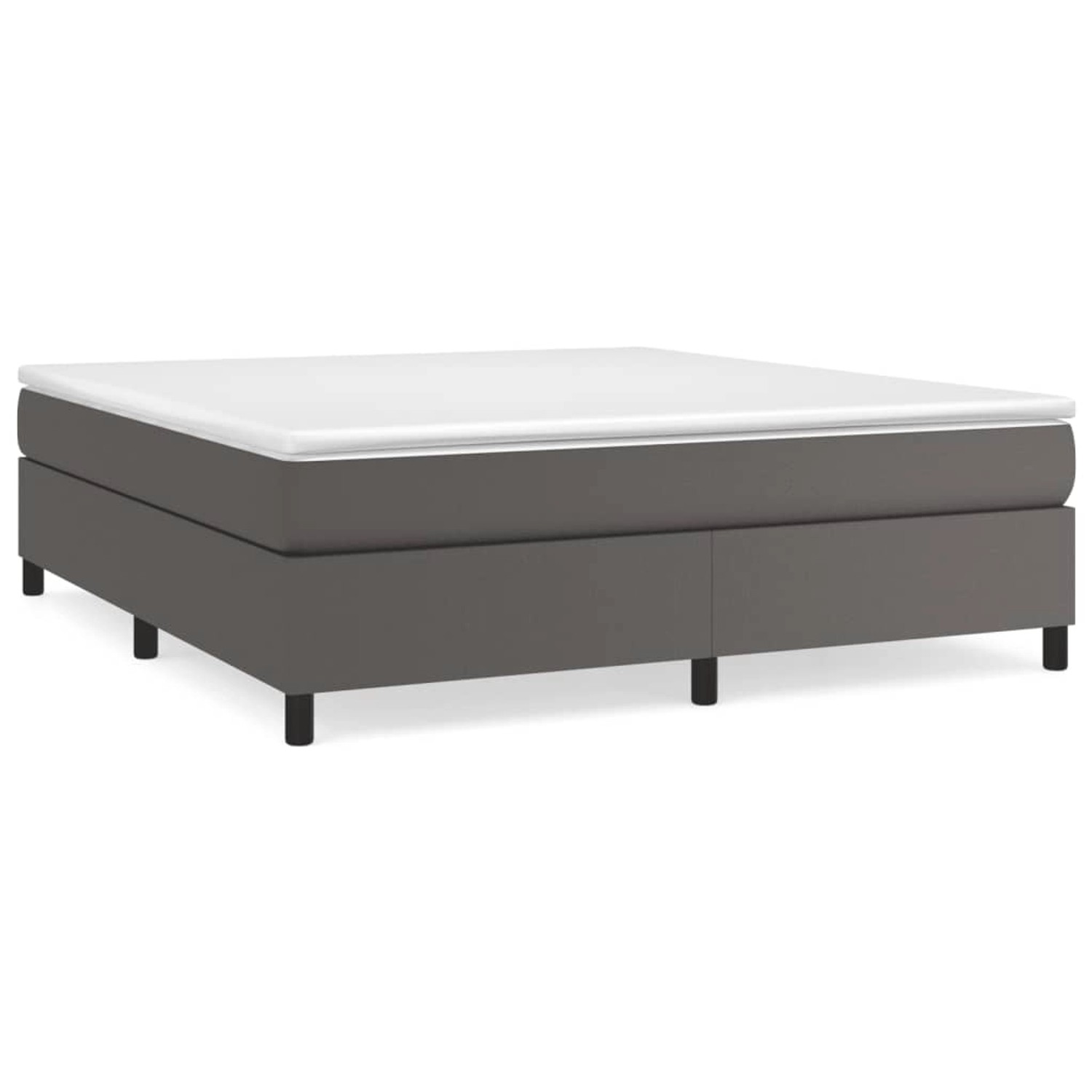 vidaXL Boxspringbett Grau 160x200 cm Kunstleder1465989 vidaXL Boxspringbett Grau 160x200 cm Kunstleder1465989 von VIDAXL