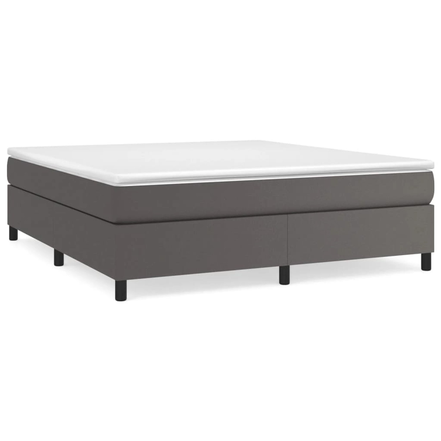 vidaXL Boxspringbett Grau 180x200 cm Kunstleder1465981 vidaXL Boxspringbett Grau 180x200 cm Kunstleder1465981 von VIDAXL