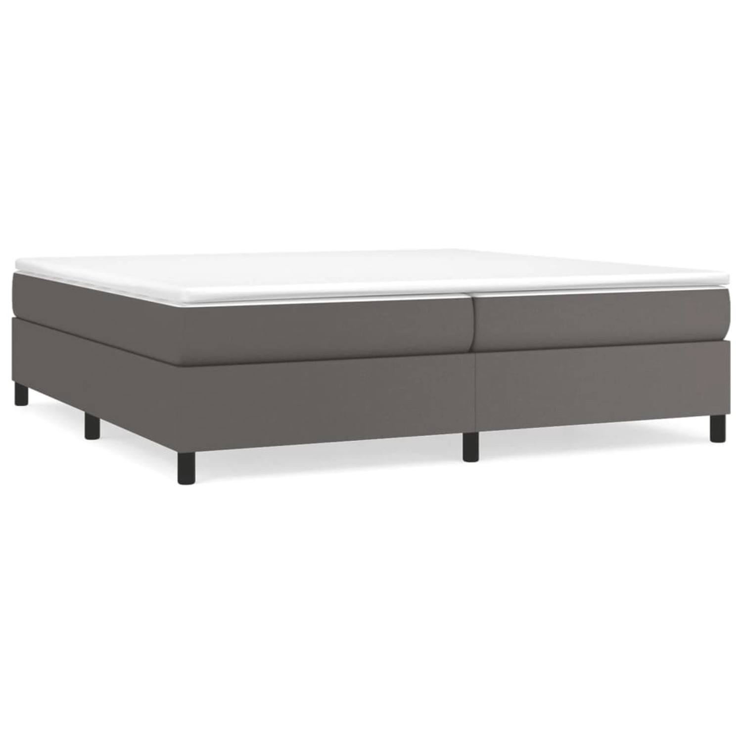 vidaXL Boxspringbett Grau 200x200 cm Kunstleder1469548 vidaXL Boxspringbett Grau 200x200 cm Kunstleder1469548 von VIDAXL