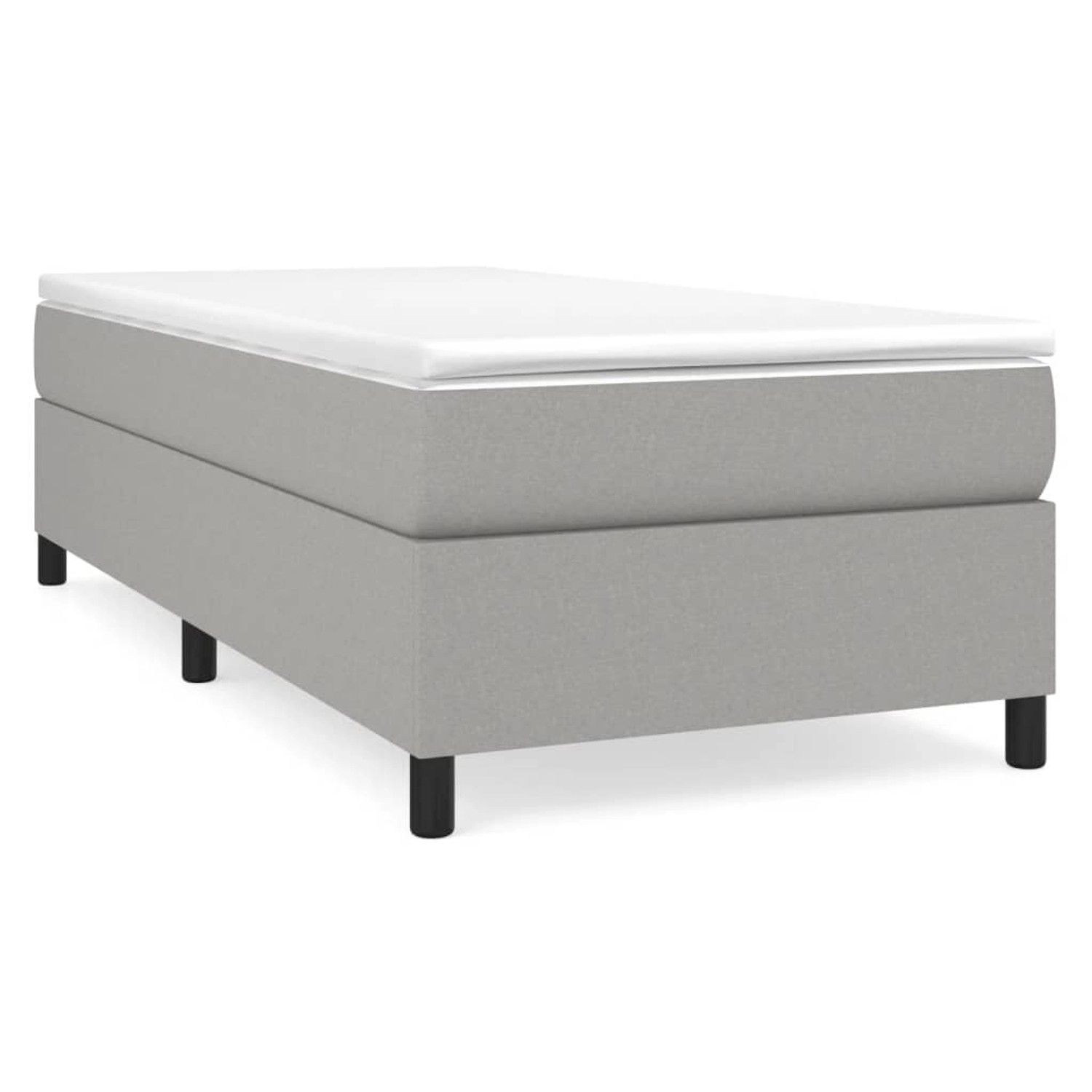 vidaXL Boxspringbett Hellgrau 100x200 cm Stoff1366954 vidaXL Boxspringbett Hellgrau 100x200 cm Stoff1366954 von VIDAXL