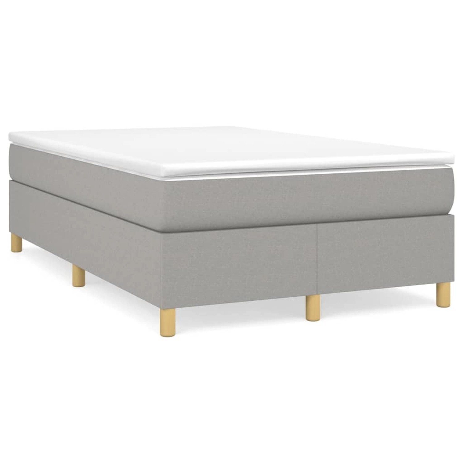 vidaXL Boxspringbett Hellgrau 120x200 cm Stoff1377794 vidaXL Boxspringbett Hellgrau 120x200 cm Stoff1377794 von VIDAXL