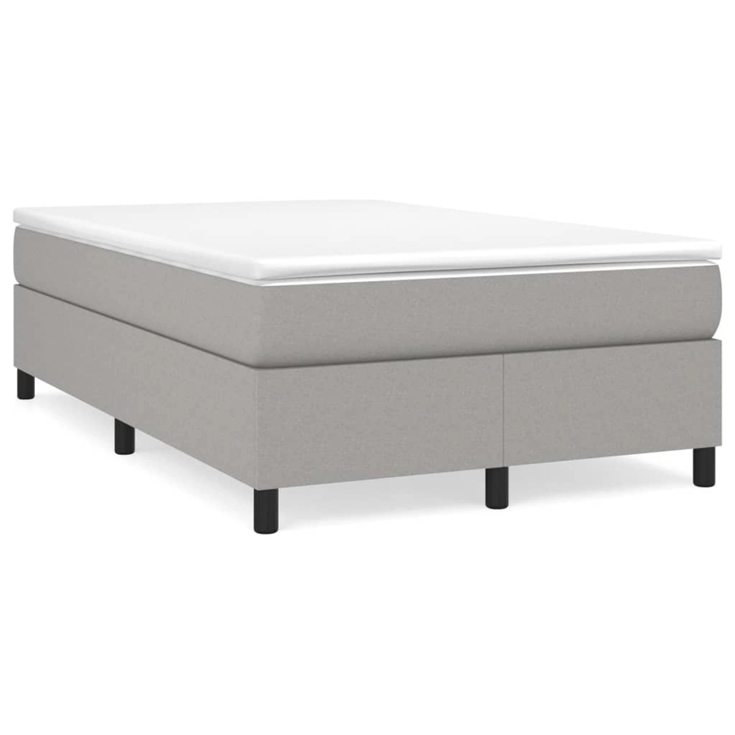 vidaXL Boxspringbett Hellgrau 120x200 cm Stoff1394661 vidaXL Boxspringbett Hellgrau 120x200 cm Stoff1394661 von VIDAXL
