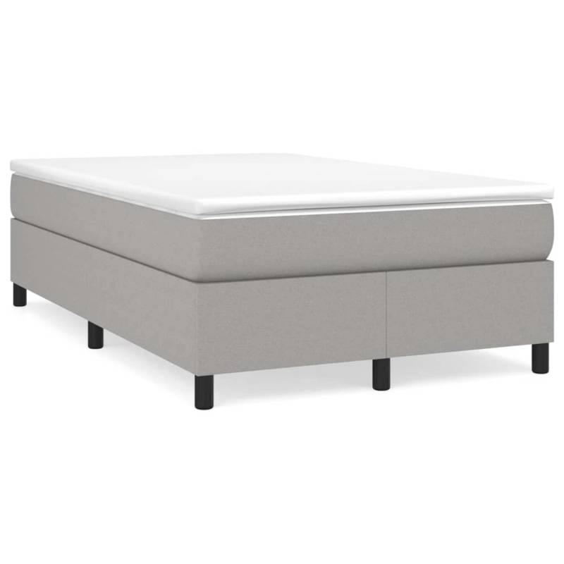 vidaXL Boxspringbett Hellgrau 120x200 cm Stoff1394661 von VIDAXL