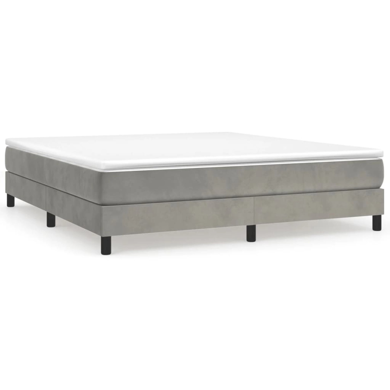 vidaXL Boxspringbett Hellgrau 180x200 cm Samt1379090 vidaXL Boxspringbett Hellgrau 180x200 cm Samt1379090 von VIDAXL