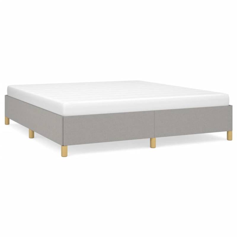 vidaXL Boxspringbett Hellgrau 180x200 cm Stoff1388556 von VIDAXL