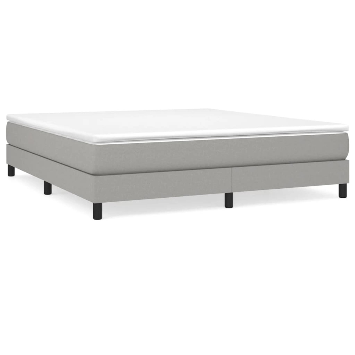 vidaXL Boxspringbett Hellgrau 180x200 cm Stoff1399683 vidaXL Boxspringbett Hellgrau 180x200 cm Stoff1399683 von VIDAXL