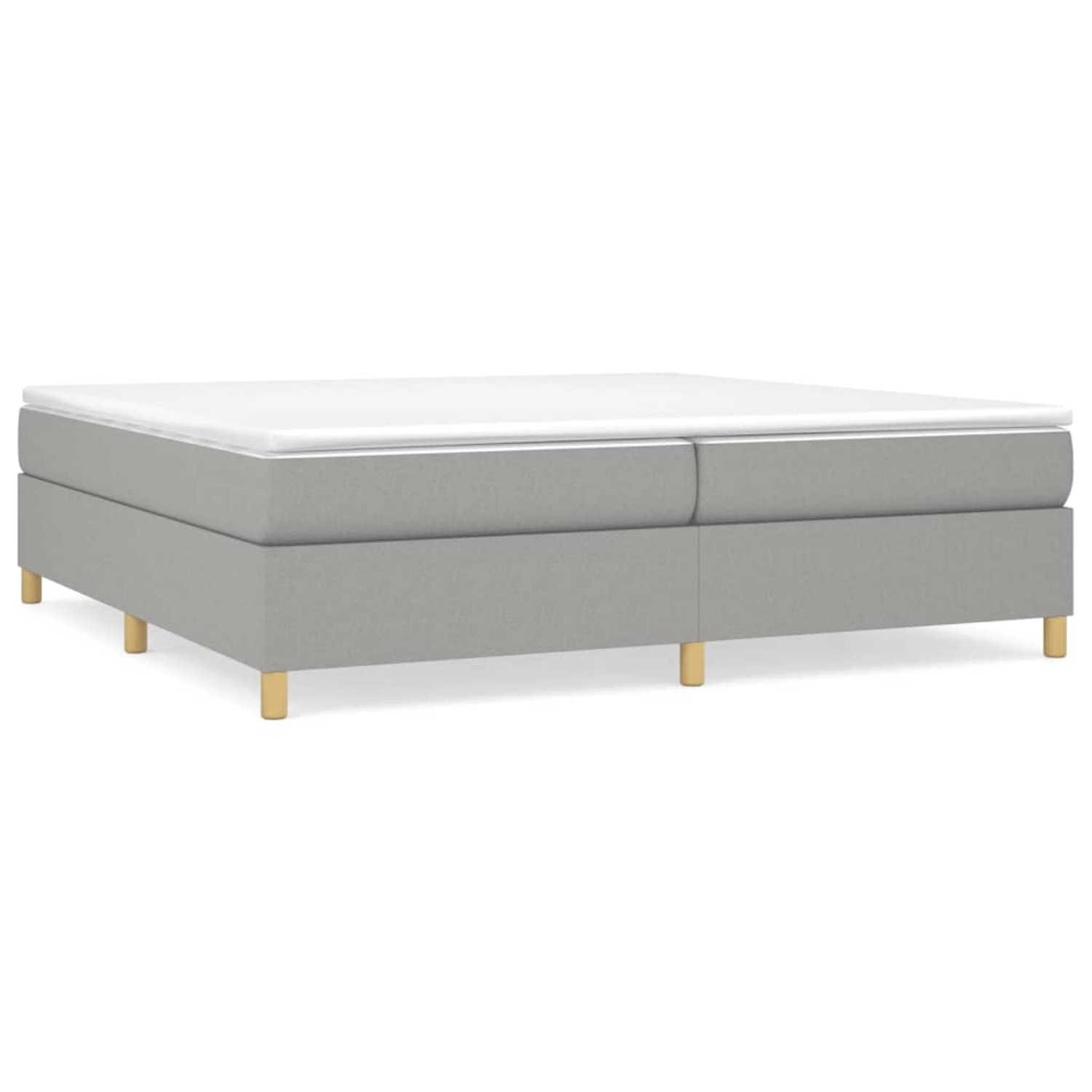 vidaXL Boxspringbett Hellgrau 200x200 cm Stoff1358946 vidaXL Boxspringbett Hellgrau 200x200 cm Stoff1358946 von VIDAXL