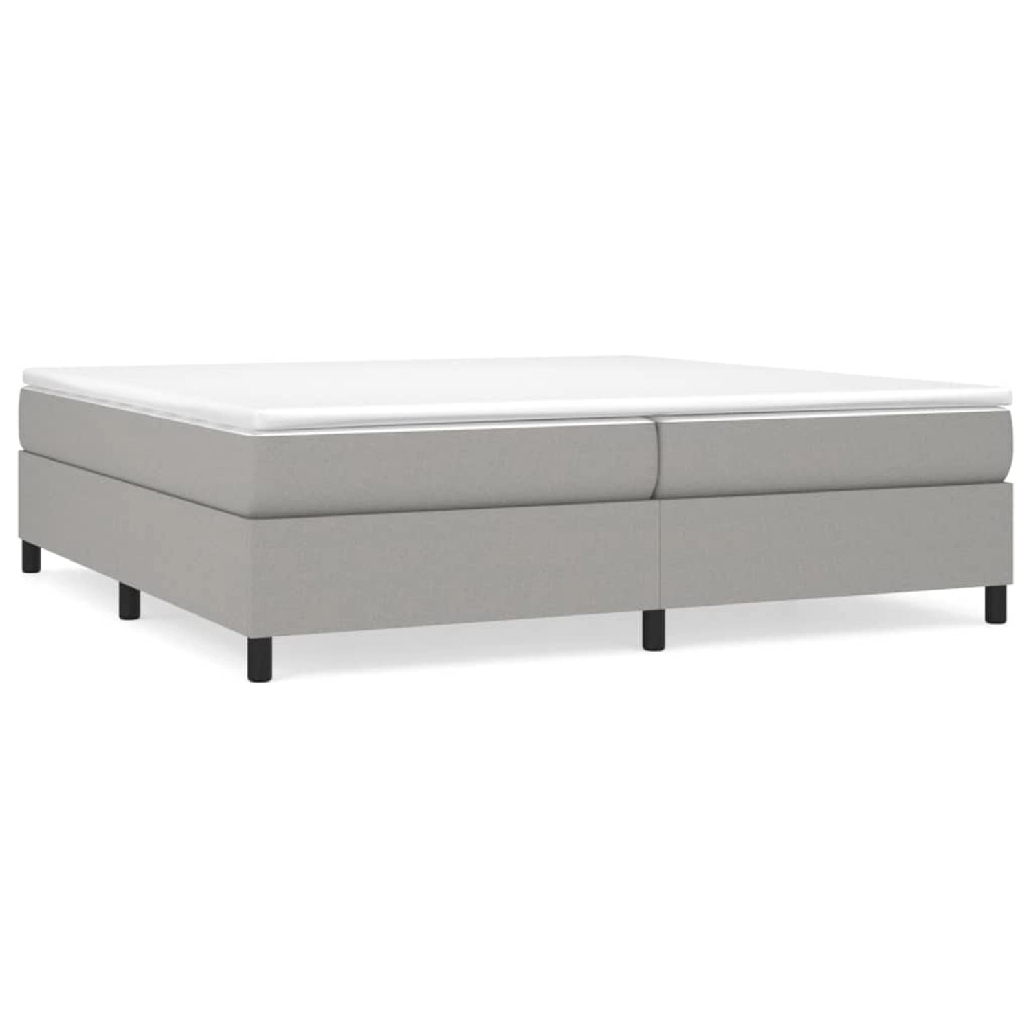 vidaXL Boxspringbett Hellgrau 200x200 cm Stoff1368440 vidaXL Boxspringbett Hellgrau 200x200 cm Stoff1368440 von VIDAXL