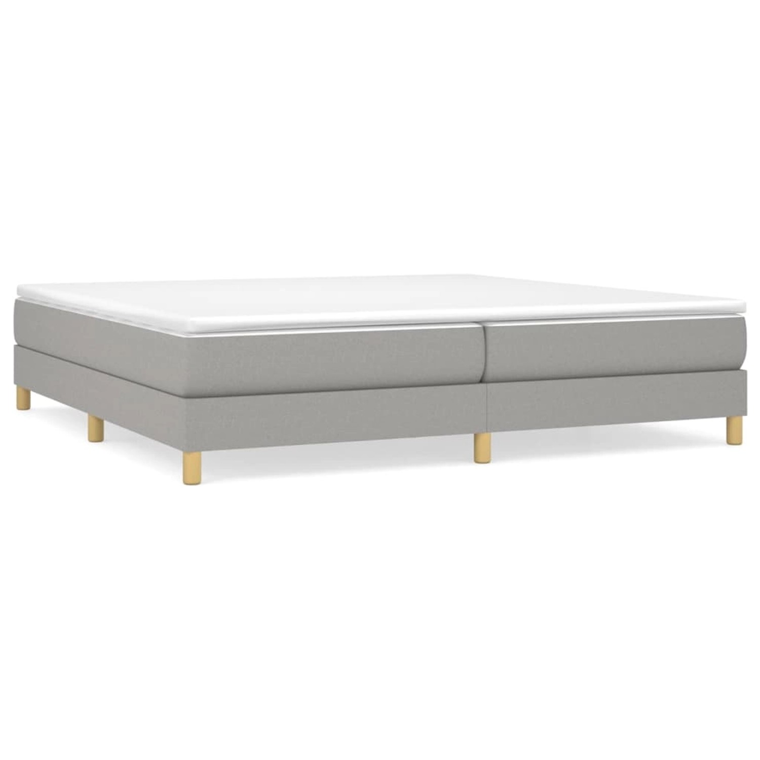 vidaXL Boxspringbett Hellgrau 200x200 cm Stoff1379140 vidaXL Boxspringbett Hellgrau 200x200 cm Stoff1379140 von VIDAXL