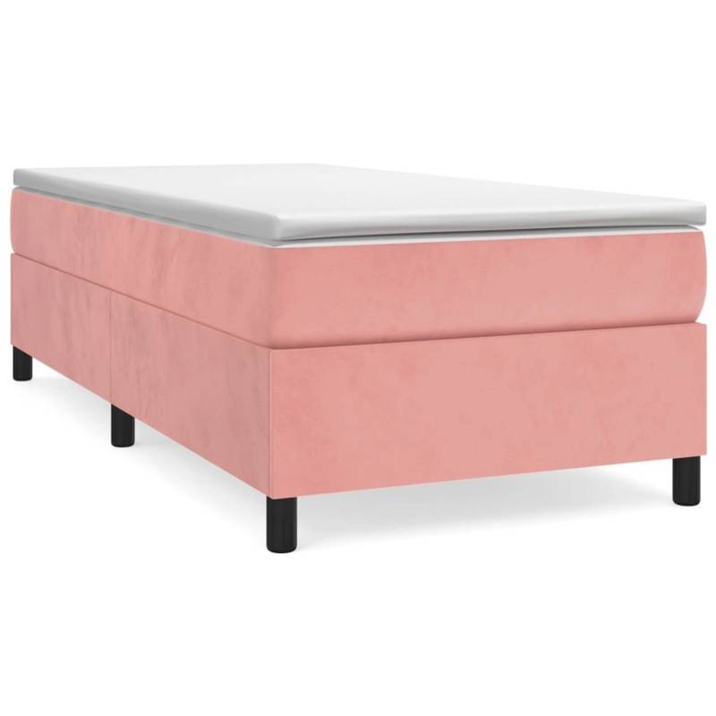 vidaXL Boxspringbett Rosa 80x200 cm Samt1346898 von VIDAXL