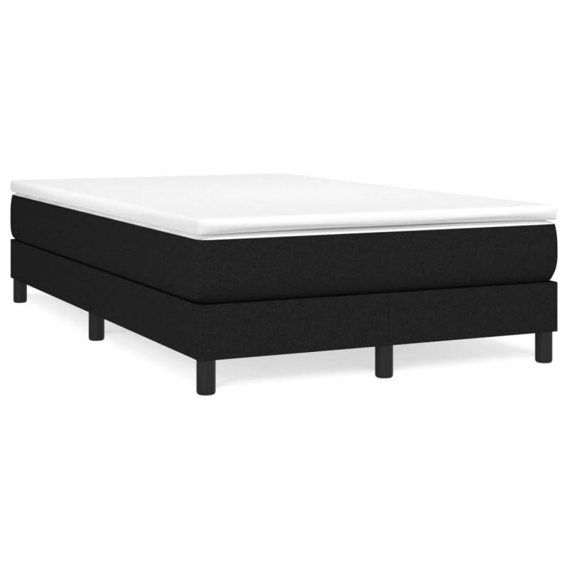 vidaXL Boxspringbett Schwarz 120x200 cm Stoff1367278 von VIDAXL
