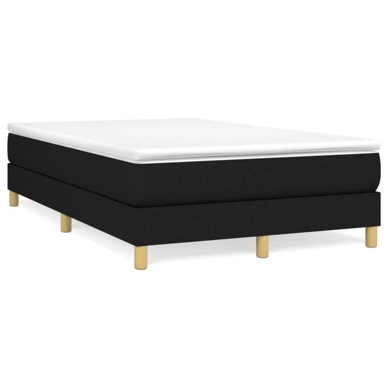 vidaXL Boxspringbett Schwarz 120x200 cm Stoff1367757 von VIDAXL