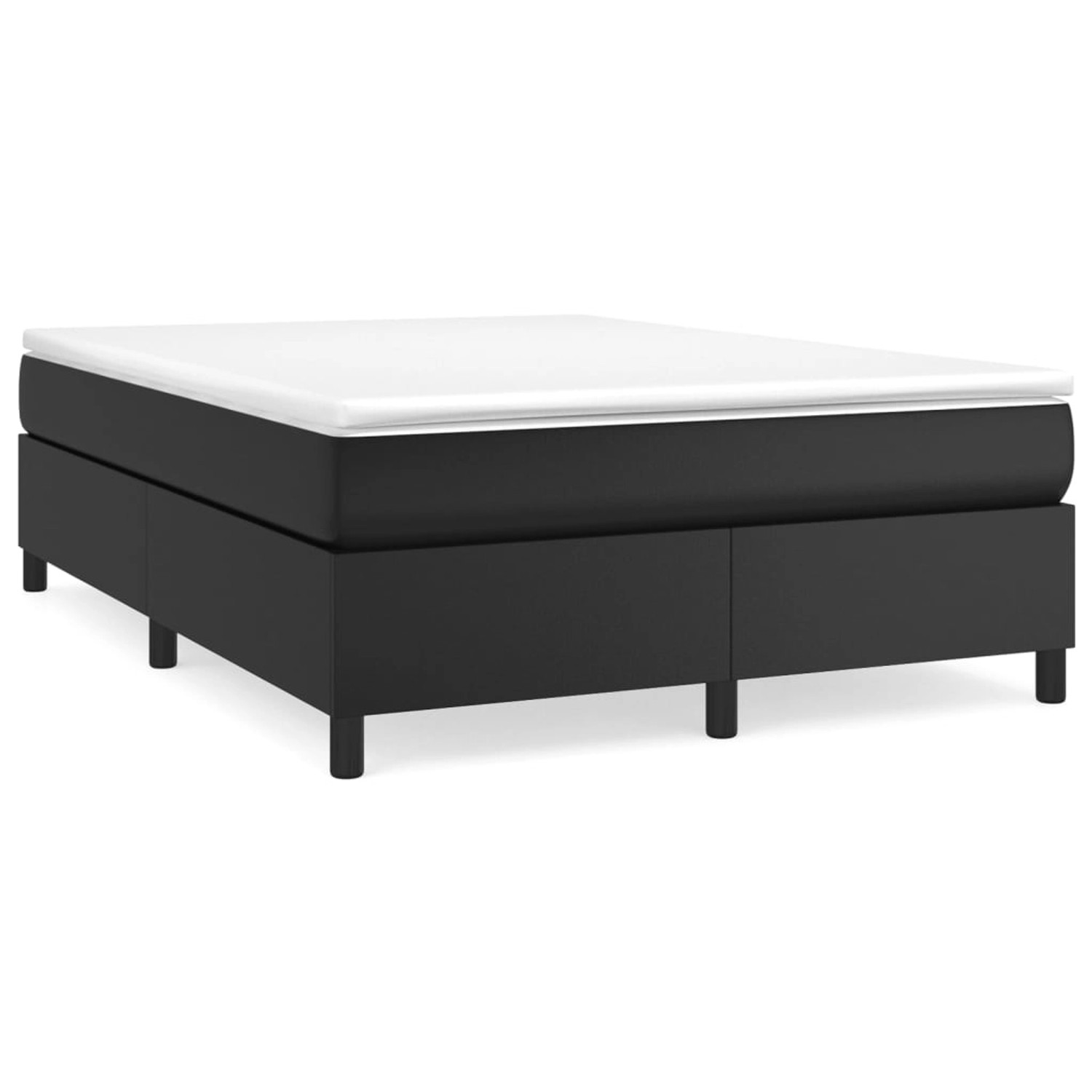 vidaXL Boxspringbett Schwarz 140x190 cm Kunstleder1465961 vidaXL Boxspringbett Schwarz 140x190 cm Kunstleder1465961 von VIDAXL