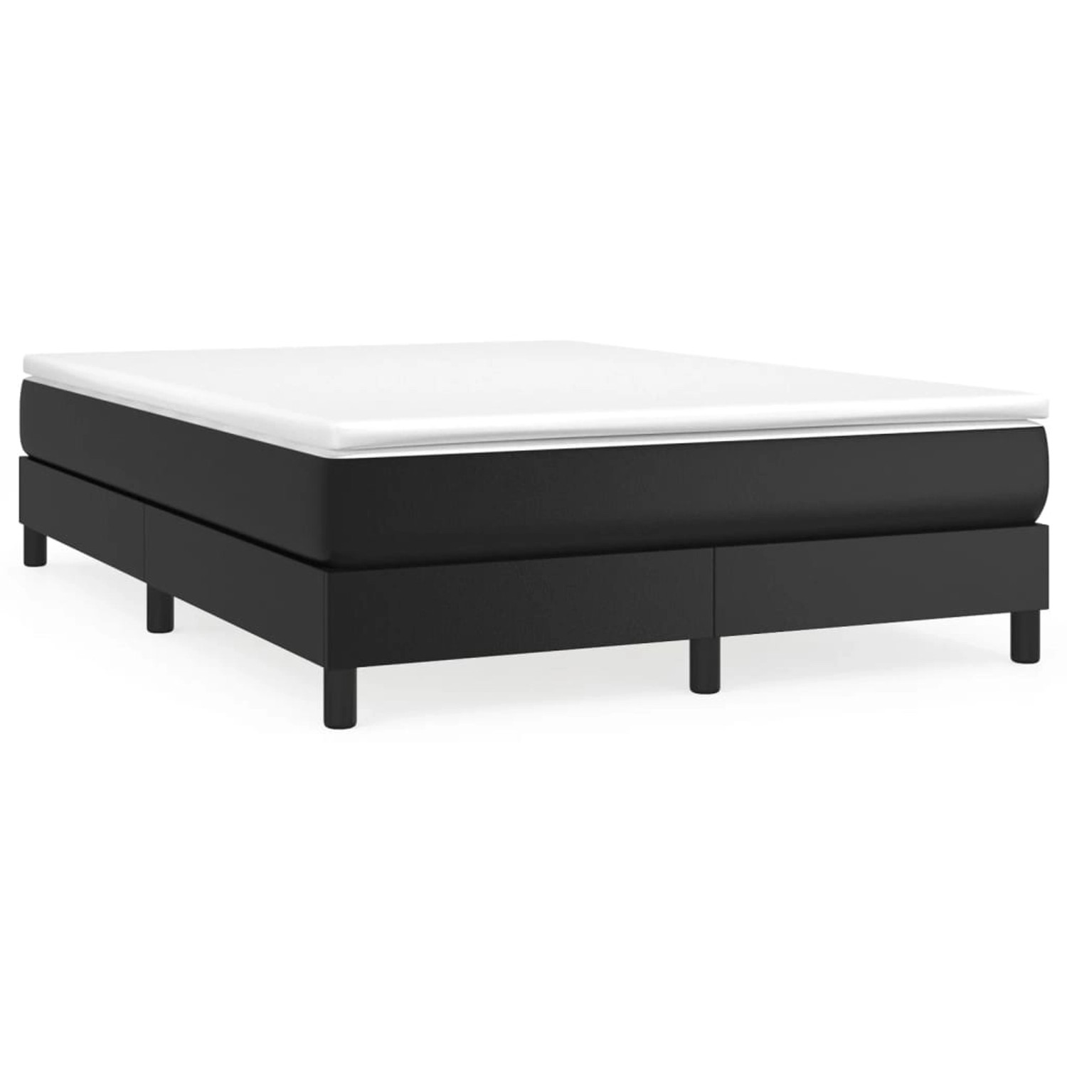 vidaXL Boxspringbett Schwarz 140x200 cm Kunstleder1371151 vidaXL Boxspringbett Schwarz 140x200 cm Kunstleder1371151 von VIDAXL
