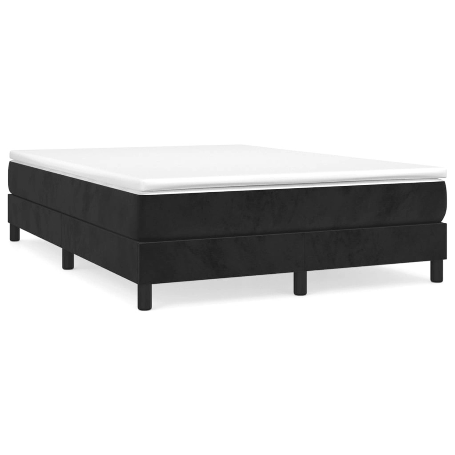 vidaXL Boxspringbett Schwarz 140x200 cm Samt1369078 vidaXL Boxspringbett Schwarz 140x200 cm Samt1369078 von VIDAXL