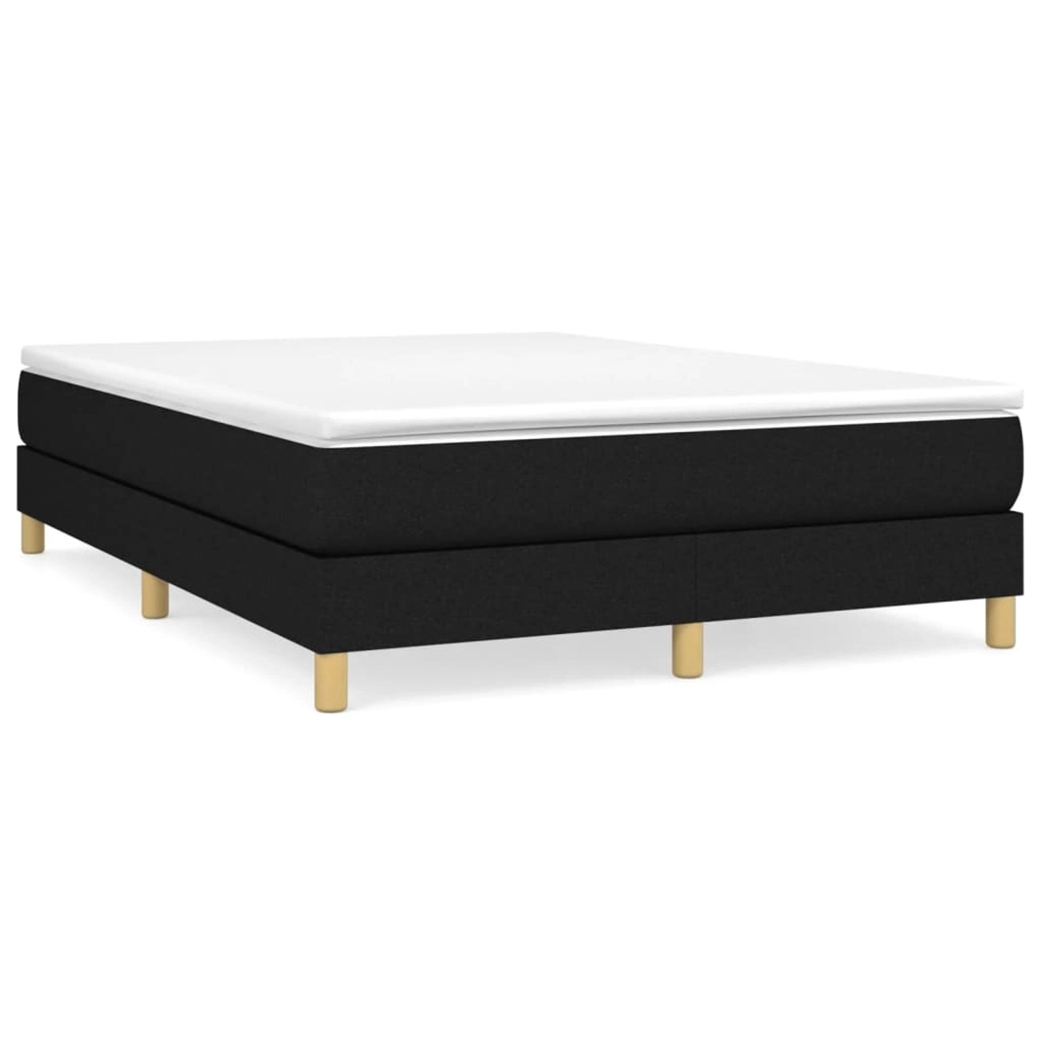 vidaXL Boxspringbett Schwarz 140x200 cm Stoff1399762 vidaXL Boxspringbett Schwarz 140x200 cm Stoff1399762 von VIDAXL