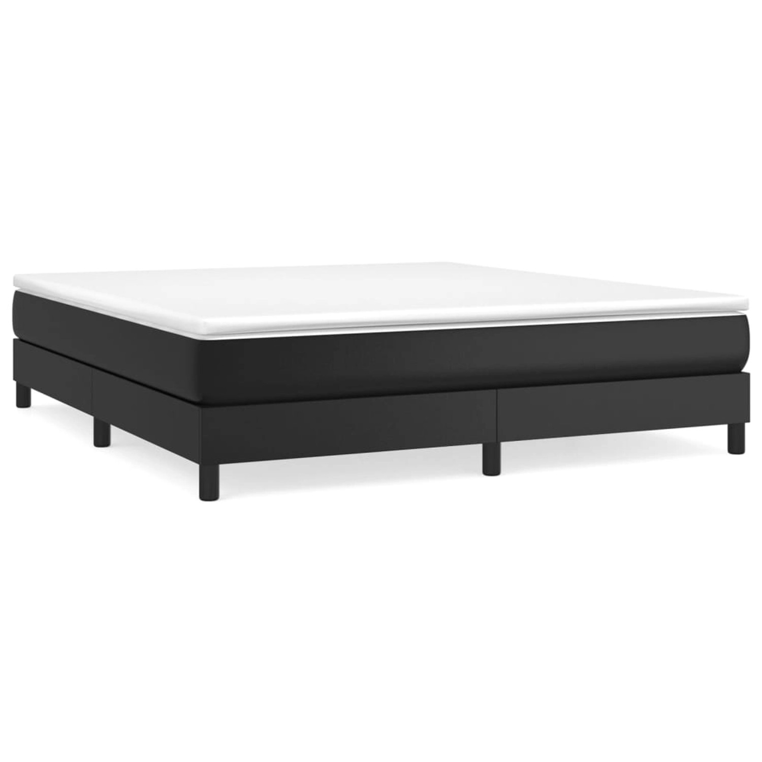 vidaXL Boxspringbett Schwarz 160x200 cm Kunstleder1397774 vidaXL Boxspringbett Schwarz 160x200 cm Kunstleder1397774 von VIDAXL
