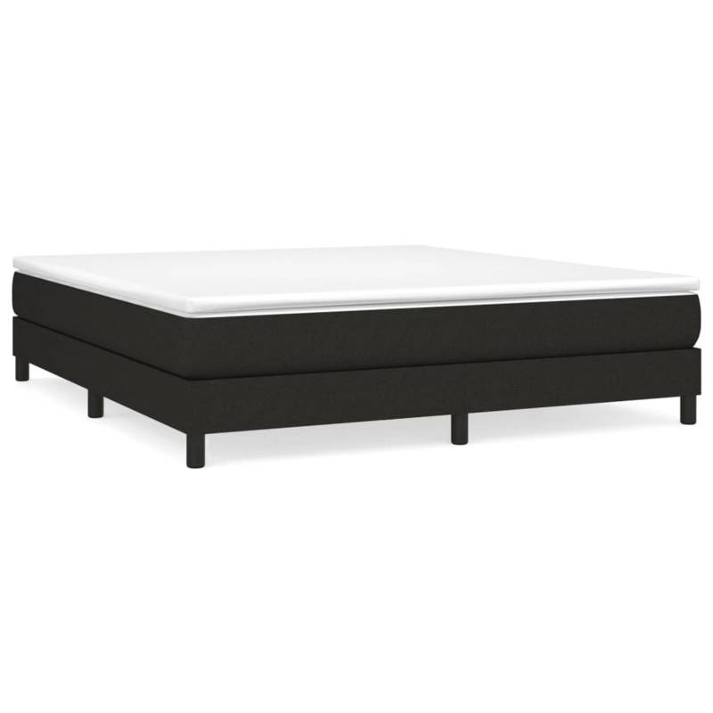 vidaXL Boxspringbett Schwarz 160x200 cm Stoff1399845 von VIDAXL