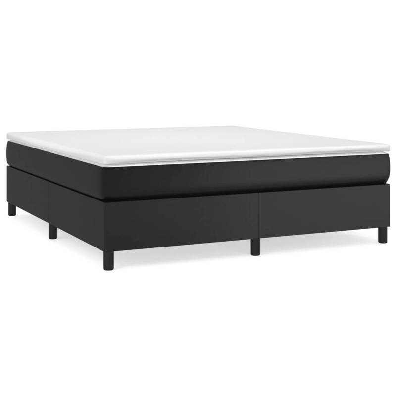 vidaXL Boxspringbett Schwarz 180x200 cm Kunstleder1465957 von VIDAXL