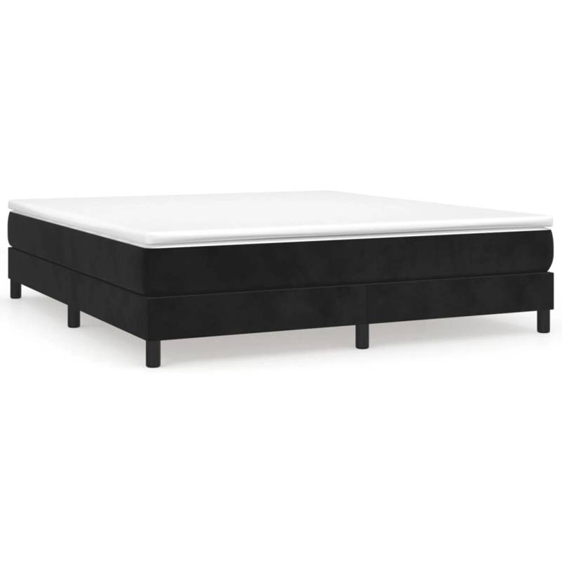 vidaXL Boxspringbett Schwarz 180x200 cm Samt1394143 von VIDAXL