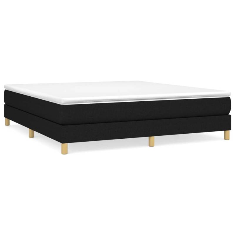 vidaXL Boxspringbett Schwarz 180x200 cm Stoff1378975 von VIDAXL