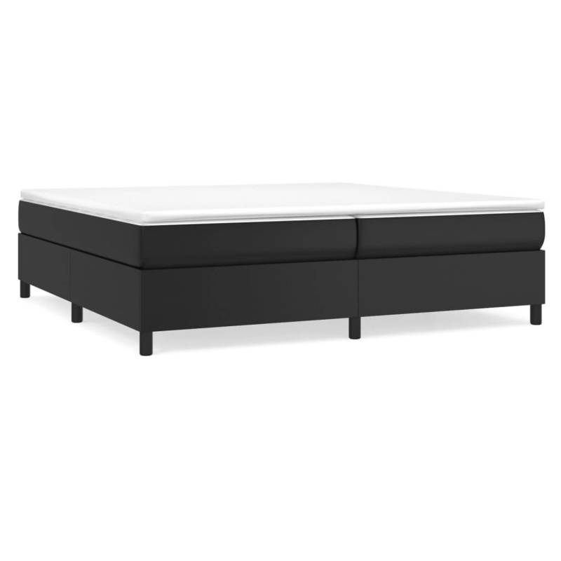 vidaXL Boxspringbett Schwarz 200x200 cm Kunstleder1469678 von VIDAXL