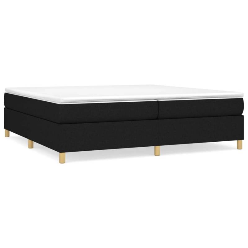 vidaXL Boxspringbett Schwarz 200x200 cm Stoff1396877 von VIDAXL