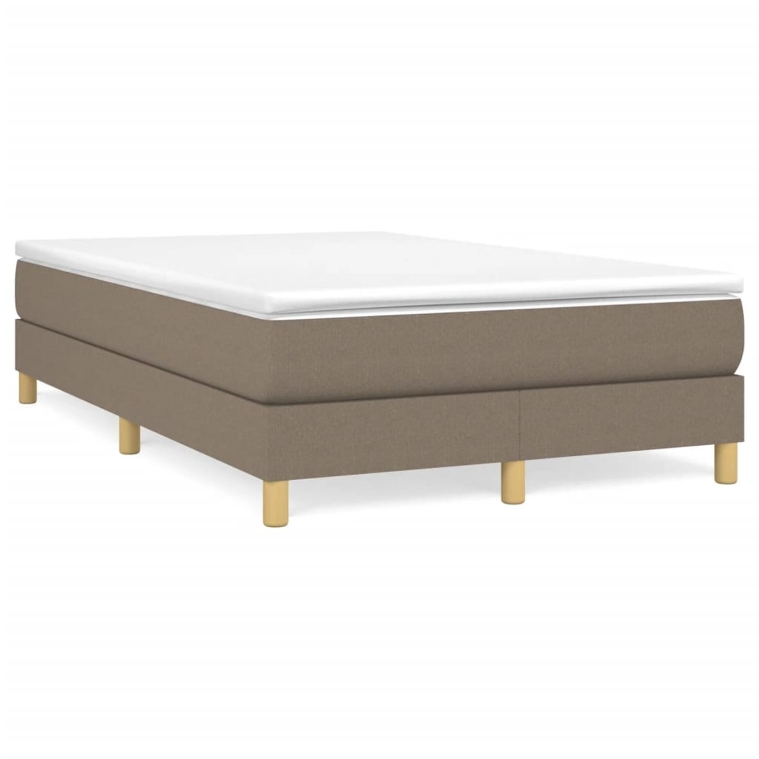vidaXL Boxspringbett Taupe 120x200 cm Stoff1347475 vidaXL Boxspringbett Taupe 120x200 cm Stoff1347475 von VIDAXL