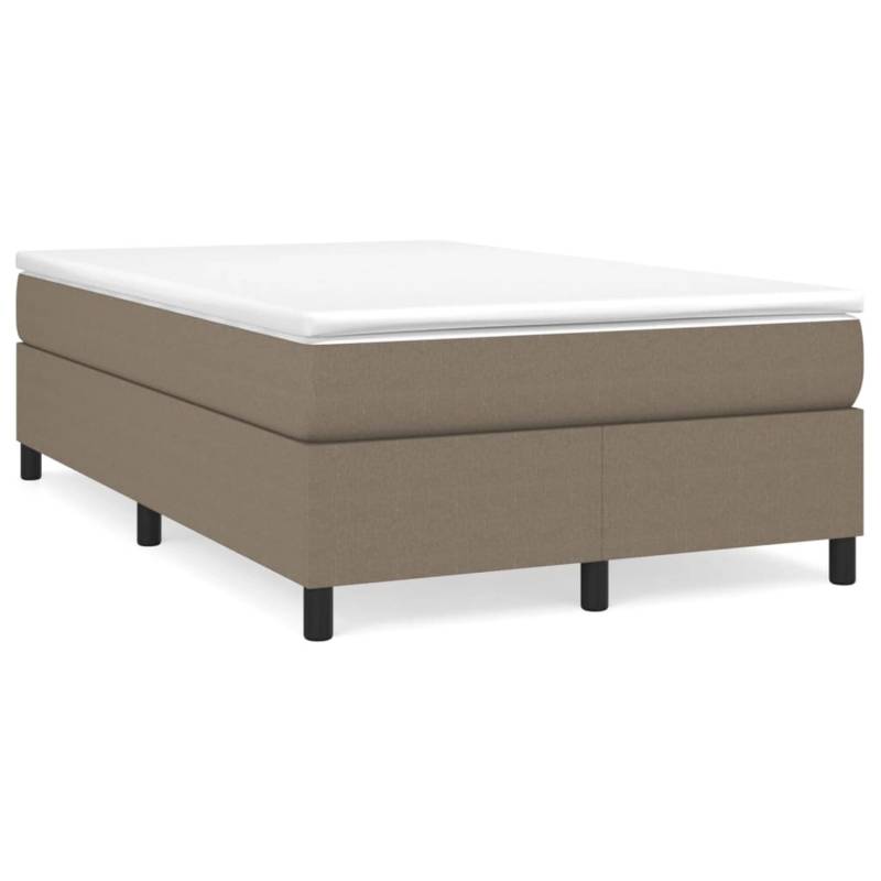 vidaXL Boxspringbett Taupe 120x200 cm Stoff1367352 von VIDAXL