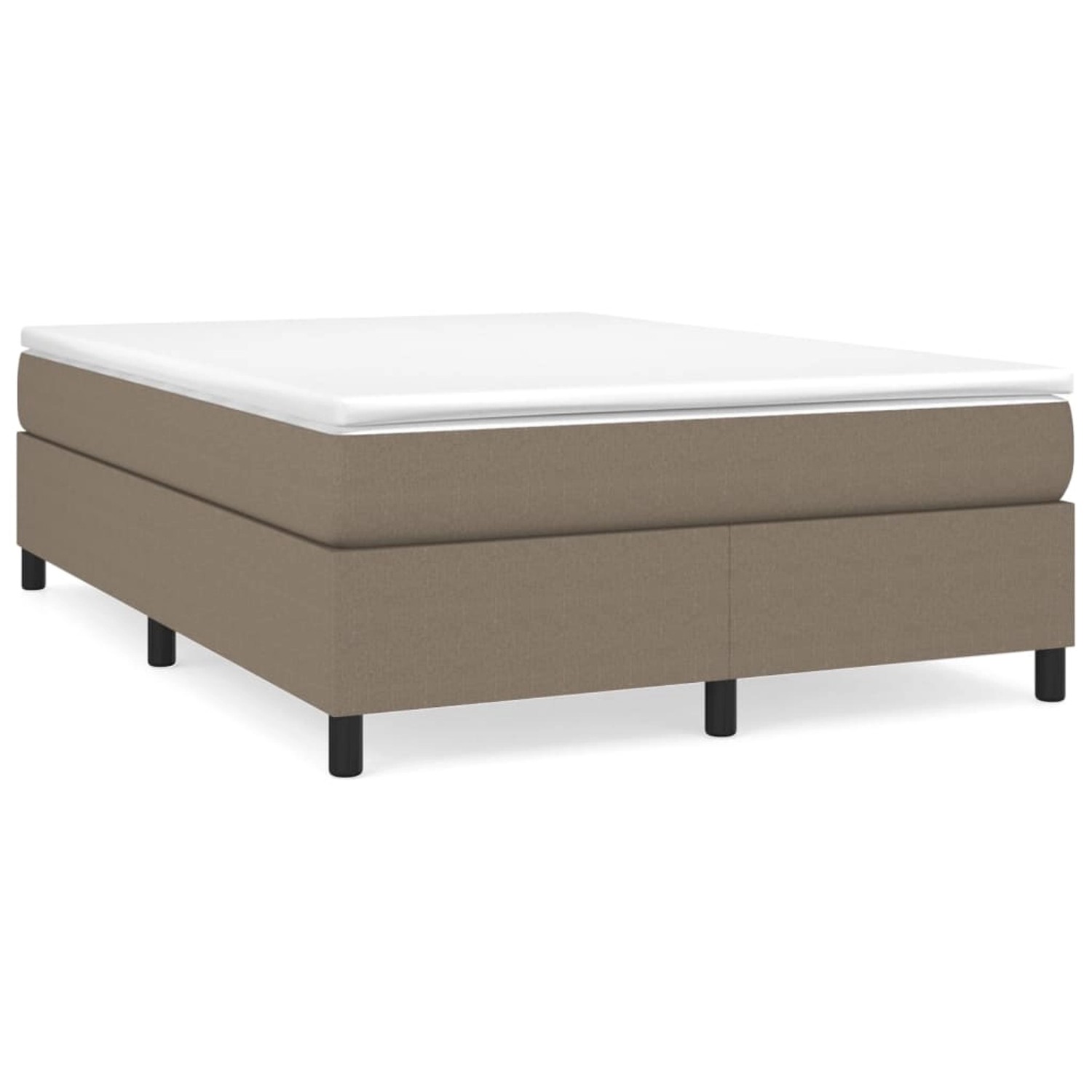 vidaXL Boxspringbett Taupe 140x190 cm Stoff1347677 vidaXL Boxspringbett Taupe 140x190 cm Stoff1347677 von VIDAXL
