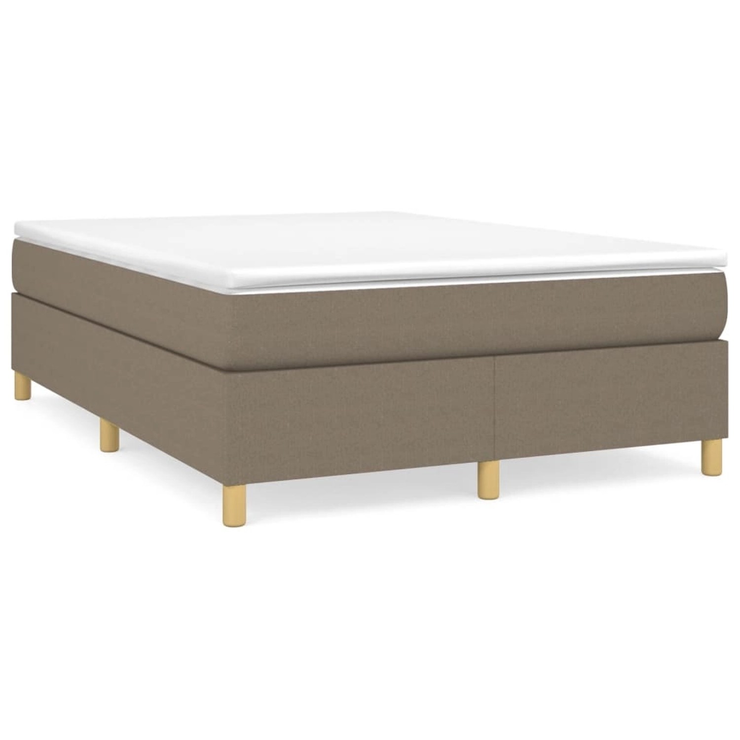 vidaXL Boxspringbett Taupe 140x190 cm Stoff1357737 vidaXL Boxspringbett Taupe 140x190 cm Stoff1357737 von VIDAXL