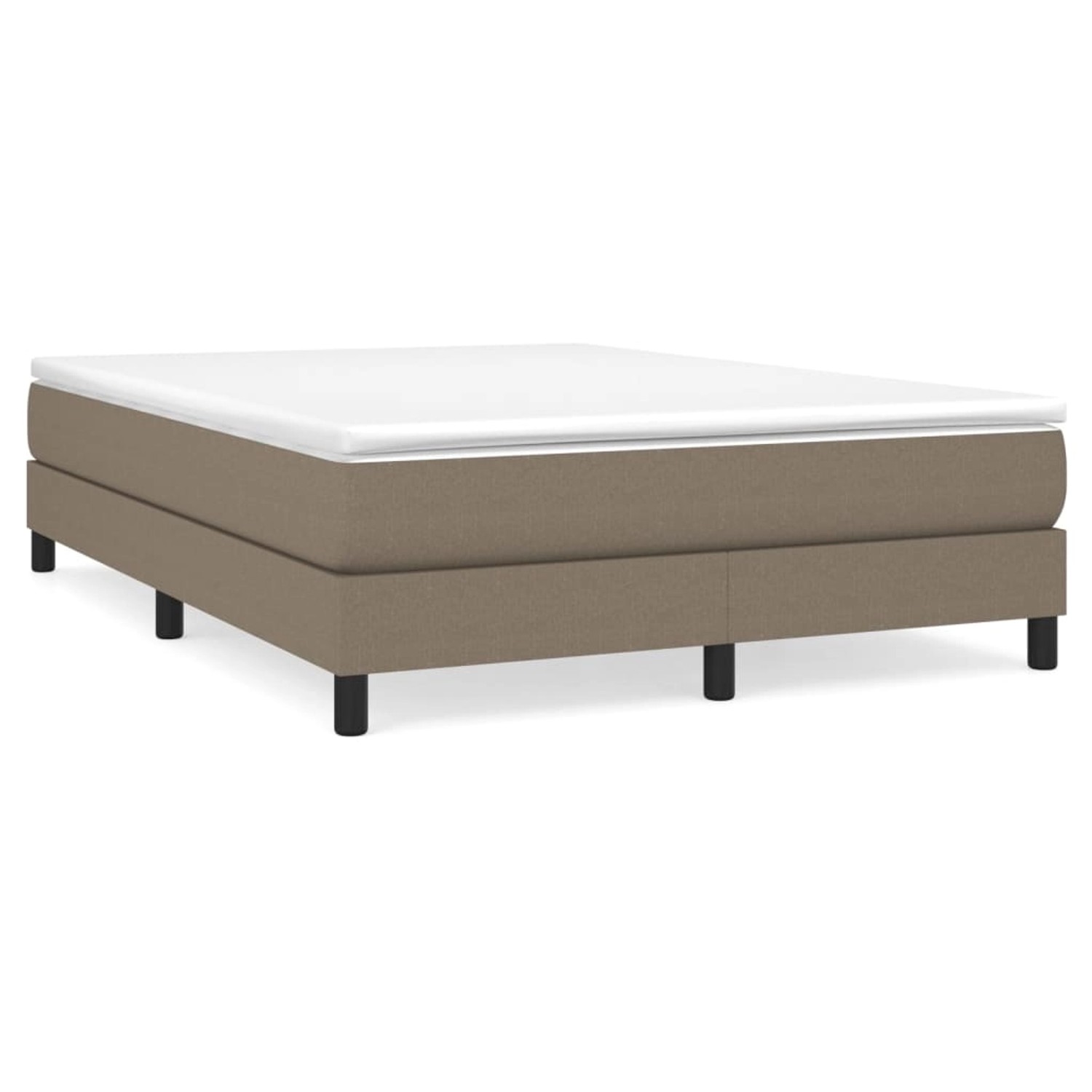 vidaXL Boxspringbett Taupe 140x190 cm Stoff1359343 vidaXL Boxspringbett Taupe 140x190 cm Stoff1359343 von VIDAXL