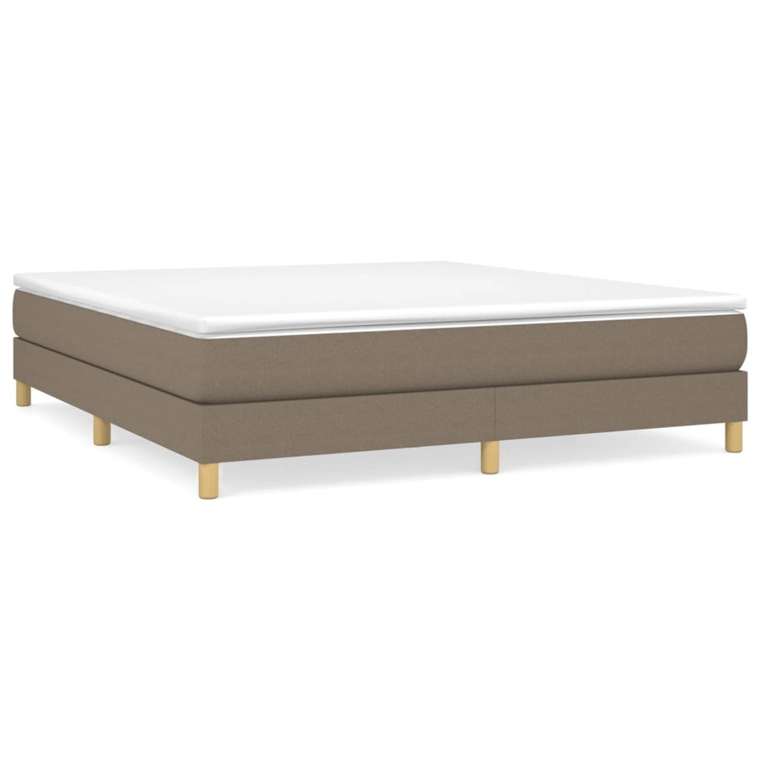 vidaXL Boxspringbett Taupe 160x200 cm Stoff1394700 vidaXL Boxspringbett Taupe 160x200 cm Stoff1394700 von VIDAXL