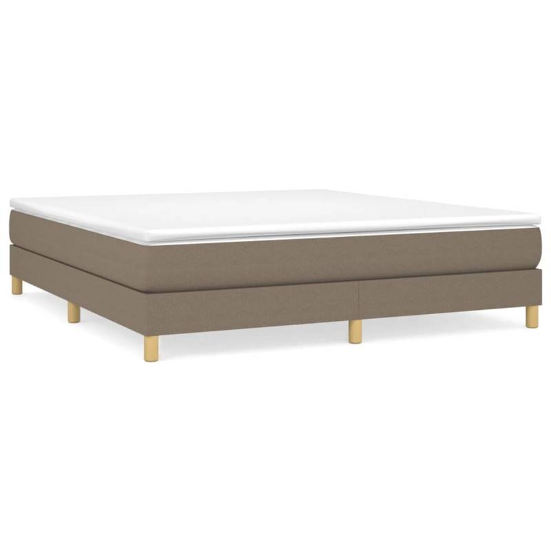 vidaXL Boxspringbett Taupe 160x200 cm Stoff1394700 von VIDAXL
